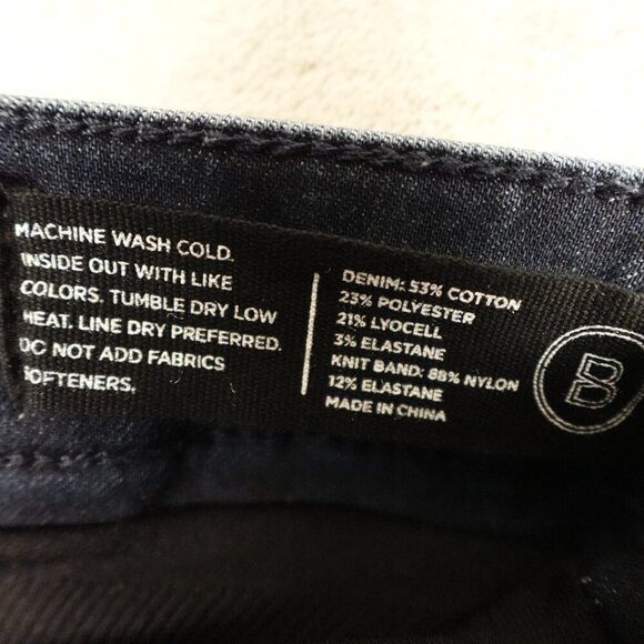 BLANQI Maternity Support Denim Jeans - Size 10‎ - indigo blue mid rise skinny - Picture 4 of 12